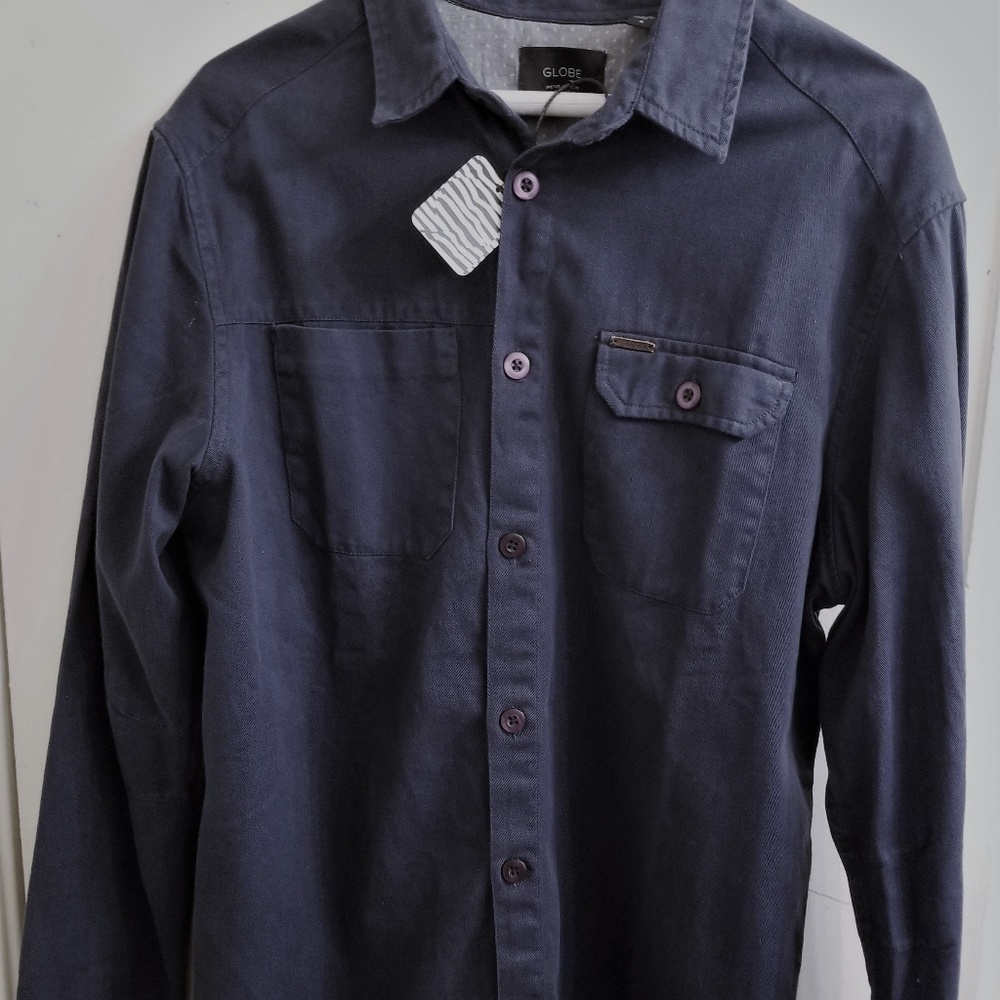 GLOBE Australia - Navy Button Up Flannel - NEW